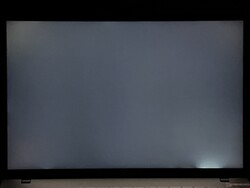 Clear halo at the bottom right