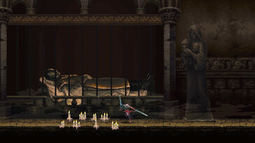 An image showing an environment in Blasphemous.