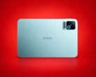 iQOO Pad Pro gaming tablet shown from the front and rear.