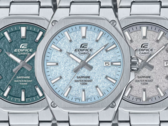 From left to right (pictured): Casio Edifice EFR-S108DE-3A, EFR-S108DE-2A, and the EFR-S108DE-8A. (Image source: Casioblog)
