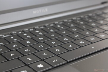Main QWERTY keys are soft and relatively quiet