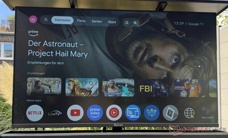 The Sylvox Frameless Pro brings the Google TV interface found on many indoor smart TVs to the garden.