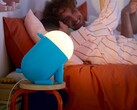 An image of IKEA Grejsimojs LED table lamp on a bedside table