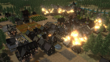 An image showing a fire in Patron.