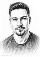 Image generated with Portrait Studio AI in "Sketch" mode.