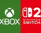 Xbox and Switch 2 logos stacked side by side (Image source: Microsoft Xbox Gaming, Nintendo of America with edits)
