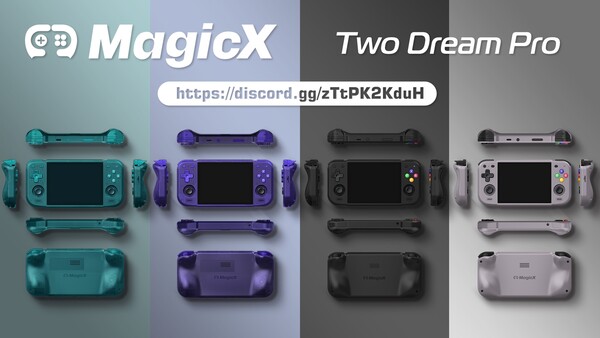The green and purple variants of the MagicX Two Dream Pro have color-matching buttons.