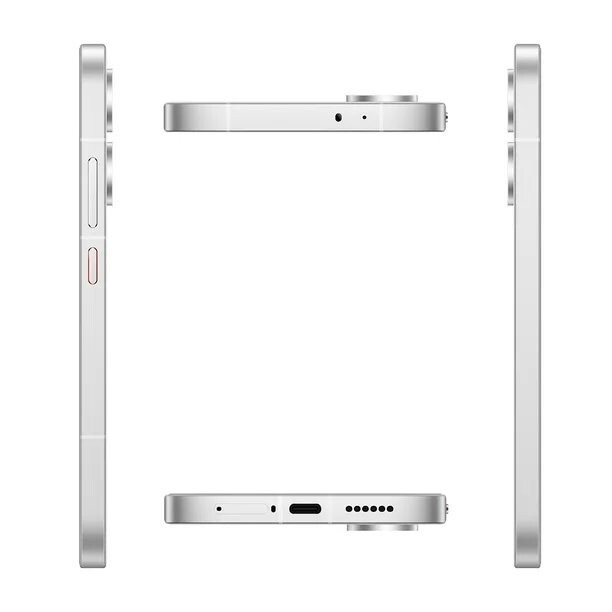 Side profile renders of the Poco X8 Pro.