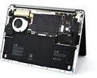 The inside of the Surface Laptop 7 is easily accessible. (Image: iFixit)