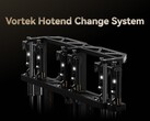 Vortek hotend change system gantry that enables quick hotend swaps. (Image source: Bambu Lab)