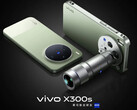 A shot of the Vivo X300s with its official teleconverter accessory attached.