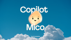 A promotional image for Copilot's Mico AI companion