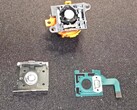 Nintendo Switch 2 Joy-Con 2 teardown showing components of the analogue stick. (Image source: moshi_yo on Reddit)