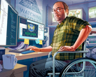 A screengrab of GTA V's art portraying Lester Crest (image source GTA Fandom Wiki)