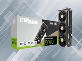 Zotac RTX 5070 Ti GPU is shown (Image source: Zotac with edits)