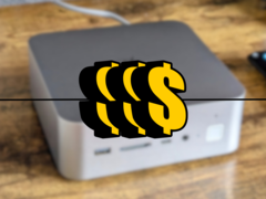 Previously, low-value tech imports could bypass duties and detailed customs declarations. Now, things could change. Pictured - Dollar signs overlaid on a blurred image of a Beelink GTI13 Mini PC. (Image source: Allen Ngo/Notebookche