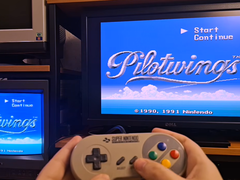 The Super Switch HD mod for the SNES in action