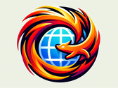 Firefox browser artistic logo (Source: DALL·E 3-generated image)
