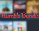 Humble Bundle Logo overlaid over a blurry background