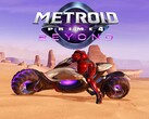 Metroid Prime 4: Beyond banner showing Samus Aran on bike (Image source: Nintendo of America YouTube with edits)