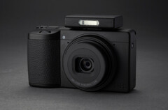 Ricoh GR IV Monochrome shown with optional external flash unit. (Image source: Ricoh)