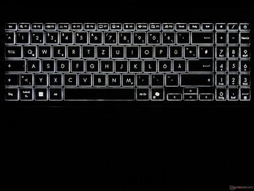 Keyboard backlight illumination in the dark