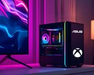 Mockup of compact gaming PC with Asus and Xbox logos (Image source: Asus, Microsoft Gaming with edits)