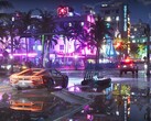 GTA 6 screenshot showing Vice City nightlife