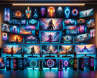 Gaming monitors collection (Source: DALL·E 3-generated image)