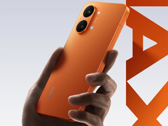 The Turbo 5 Max will be offered in iPhone 17 Pro-like orange colorway. Pictured: a promo picture showing the back of the Sunshine Orange model. (Image source: Redmi)