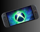 Xbox logo is shown on a Switch 2 console (Image source: Nintendo of America, Microsoft Xbox Gaming with edits)