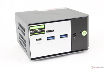 The front ports of the mini PC