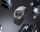 The King Seiko HKF003 with a stylized background.