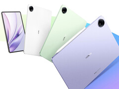 The Honor MagicPad 3 in its three launch colours.