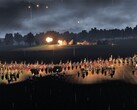 An image showing a siege in Warlord: Britannia, now 50% off on Steam.