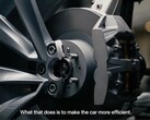Only one of the new Model Y brake cylinders is controlled by the driver (Image source: Tesla/X)