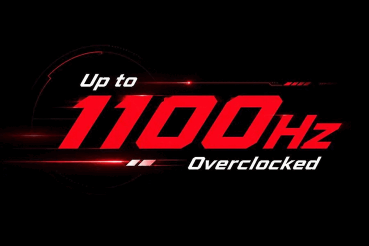 The LG UltraGear 25G590B can be overclocked further, to 1100Hz.