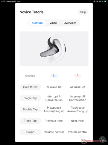 iFLYTEK's AI headphones can be controlled by touch or voice.