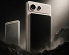 The A10 will feature a single-camera setup on the back. Pictured: a render showing the design of the e-ink phone.