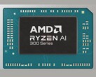 A promotional shot of the Ryzen AI 300 Series APUs sporting an RDNA 3.5 Radeon 890M iGPU