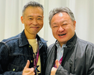 An image of Shuhei Yoshida with Keiji Inafune.