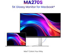 The BenQ MA270S monitor features a nano gloss panel with 5k resolution