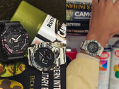 Pictured - the Casio G-Shock GA-2100CM-8A and GA-2100CM-5A (left), and the GA-2100CM-5A (right).