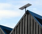 Starlink standard dish kit mounted on a rooftop.