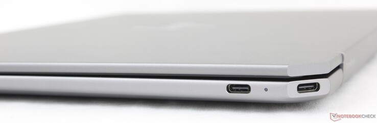 Right: USB-C (40 Gbps) Thunderbolt 4 w/ DisplayPort 2.1 + Power Delivery