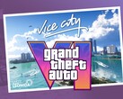 GTA 6 Vice City banner with logo is shown (Image source: Rockstar Games with edits)