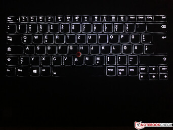 White keyboard illumination