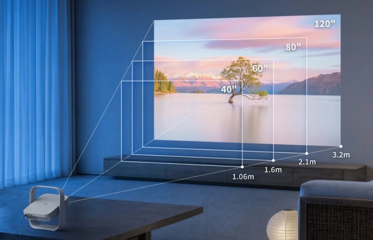 The Xgimi Elfin Flip Pro (New) can project an image up to 120 inches in size.
