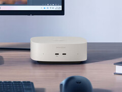 The UFS variant currently costs $499.99. Pictured: a promo picture showing the front of the mini PC.