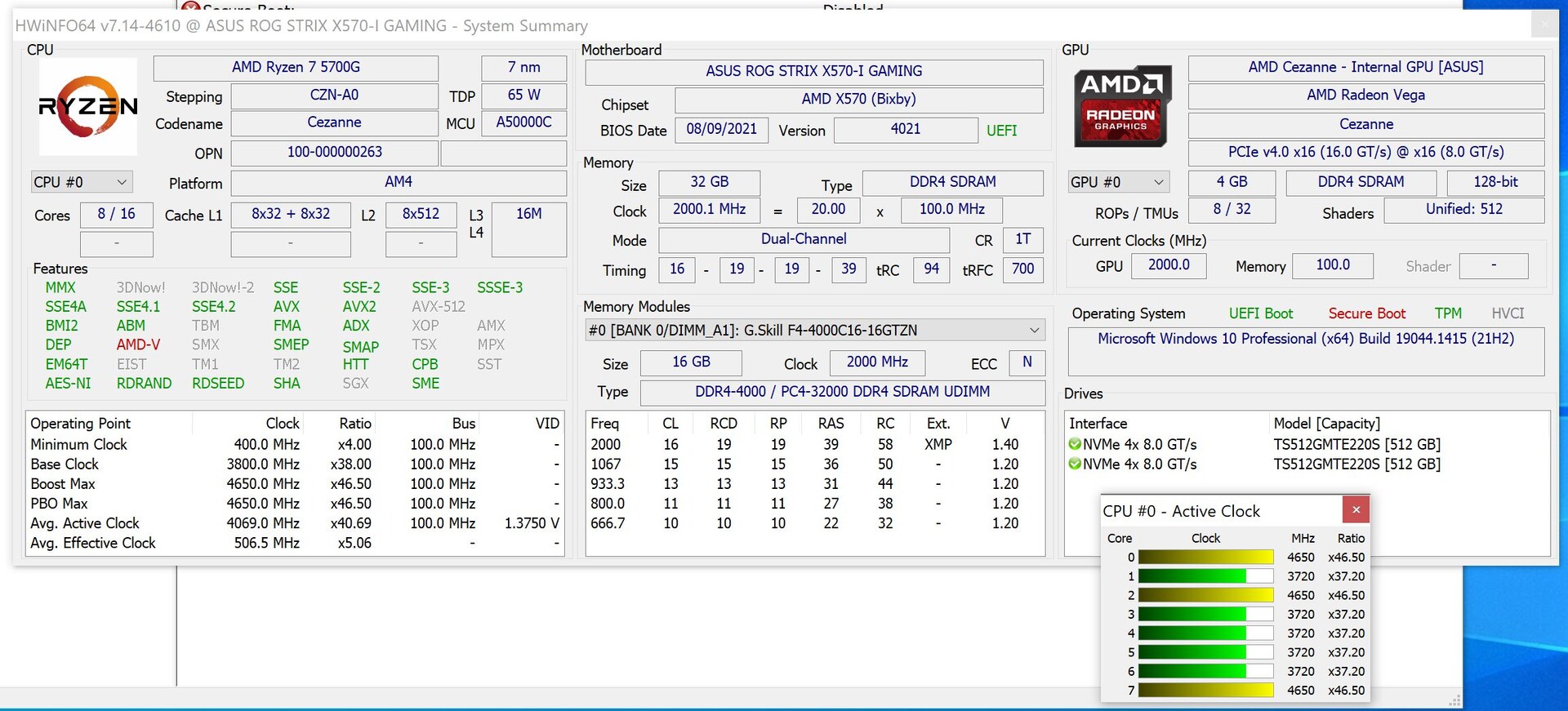 AMD Ryzen 7 5700G Socket Am4 3.8GHz with Radeon Vega 8 Processor